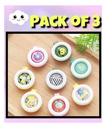 Boxot Impex Reusable Mosquito Repellent Badge Pack of 3 (Color and Design May Vary)