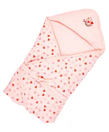 My Newborn Hooded Wrapper - Pink