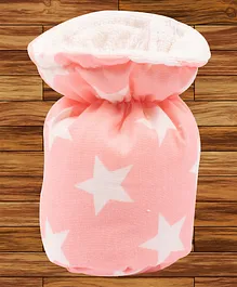 Mittenbooty Baby Bottle Cover Textile Small Star Print-Pink