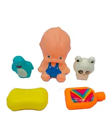 Korbox Premium Quality Baby Bath Squeeze Toys Set Pack Of 5 - Multicolour