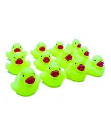 Korbox Squeezy Neon Ducks Bath Toys Pack of 12 (Colour May Vary)