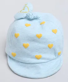 Tipy Tipy Tap Cotton Heart Embroidered Cap -Blue