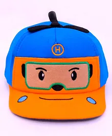 Tipy Tipy Tap Canvas Robot Cap - Blue & Orange