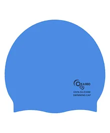 KARBD Silicone Universal Size Swimming Cap - Light Blue