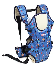 Chinmay Kids 3 Way Baby Carrier With Detachable Bib & Head Cushion Ergonomic Multi Functional Baby Carrier Dark Blue Back Carry