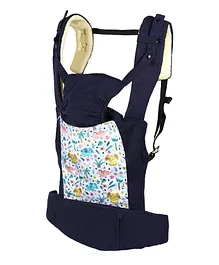 Chinmay Kids 3 Way Baby Carrier With Detachable Bib & Head Cushion Ergonomic Multi Functional Baby Carrier Dark Blue Back Carry