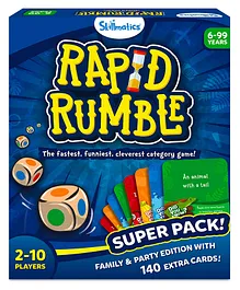 Skillmatics Board Game - Rapid Rumble Super Pack Family & Party Edition with 140 Extra Cards