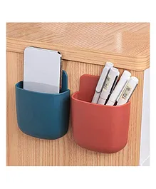 BOXOT IMPEX  Mini Multipurpose Wall Holder with Mobile Charging Point Plastic Pack of 2 (Color May Vary)