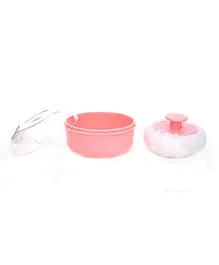 BOXOT IMPEX Portable Powder Puff with Box Holder Container - Pink