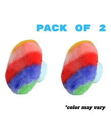 BOXOT IMPEX Portable Powder Puff with Box Holder Container Multicolor Pack of 2 (Design may vary)