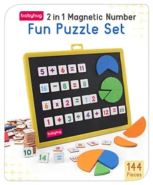 Babyhug Magnetic Number Fun Puzzle Set Multicolor - 144 Pieces