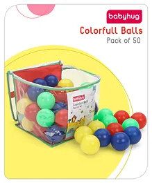 Babyhug Plastic Balls Pack of 50 - Multicolour