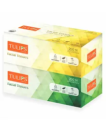 Tulips Facial Dry Tissue Paper - Pack of 2
