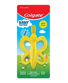 Colgate Baby Teether Toothbrush with Flexible Handles - Yellow