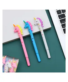 The Procure Store Unicorn Embellished Pen Set of 12- Multicolor