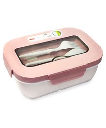 FunBlast 2 Compartment Lunch Box for School Kids  Pink