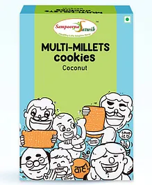 Sampoorna Satwik Multi Millets Cookies Coconut - 250 g