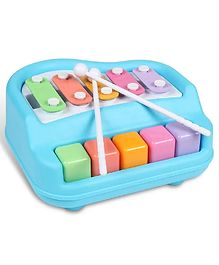 FunBlast Xylophone Piano with 5 Voice Notes - Musical Toy  Blue