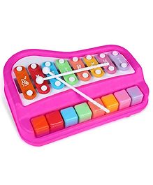 FunBlast Xylophone Hand Knock Piano Toy Musical Instrument - Pink