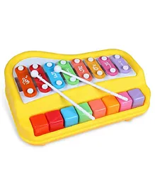 FunBlast Xylophone Hand Knock Piano Toy Musical Instrument - Yellow