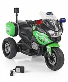 Babyhug Battery Operated Three Wheel Ride On Bike - Green
