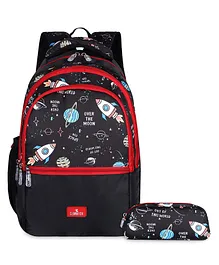 The Clownfish Polyester Edutrek School Bag- 18.5 Inches