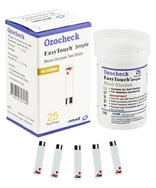 Ozocheck Easy Touch Glucometer Test Strips - Pack of 25