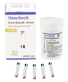Ozocheck Easy Touch Glucometer Test Strips - Pack of 50