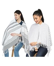 nene Mothers MultiPurpose Large Size Nursing Feeding Scarf-Grey