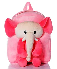 Frantic Premium Quality Soft Design Full Body Pink Elephant Plush Bag - Height 14 Inches