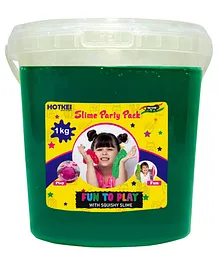 HOTKEI Blue Fruit Scented DIY Magic Toy Slimy Slime Clay Gel Jelly Putty Set kit Toys for Boys Girls Kids Slime 1 Kg- Green