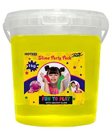 HOTKEI Blue Fruit Scented DIY Magic Toy Slimy Slime Clay Gel Jelly Putty Set kit Toys for Boys Girls Kids Slime 1 Kg- Yellow