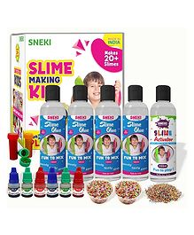 SNEKI Multicolor Scented DIY Magic Toy Slime Make 20  Slimes - Multicolour