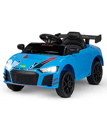 Baybee Electric Rechargeable Battery Operated Ride on Car for Kids with LED Light & Music - Blue