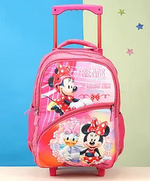 Disney Minnie Mouse Trolley School Bag Pink - Height 18 Inch