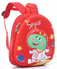 POLO CLASS Space Theme Dino Kids Fancy Bag Red - 12 Inch