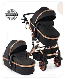 Babyhug Premium Fabric Stroller - Black