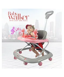 Dash Baby Walker With Parental Handle - Pink