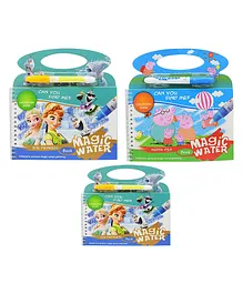 New Pinch  Cartoon Theme Reusable Magic Water Painting Book Magic Doodle Pen(Print May Vary )