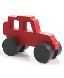 Woods for DUDES Mountain  Jeep Push and Go Toy - Red