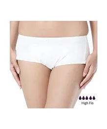 Adira Period Cotton Panty Boxer White - XX Large