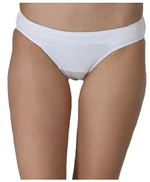 Adira Period Cotton Hipster Panty White - XX Large