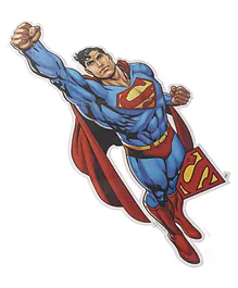 Sticker Bazaar Super Man Cut-Out A4 Size - Red Blue (Print May Vary)