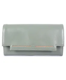 The Clownfish Laura Collection Womens Wallet Clutch Ladies Purse with Multiple Card Slots- Pistachio Green