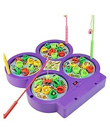 AKN TOYS Battery Operated Fish catching Game 2 to 4 Players Game With 4 Pools (Colour May Vary)