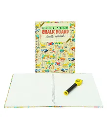 CocoMoco Erasable Doodle Drawing Chalk Board Book Construction Theme