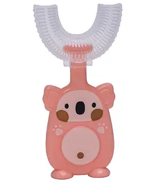 Adore Advanced Koala Kids U Shaped Silicone Toothbrush - Pink