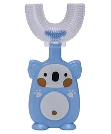 Adore Advanced Koala Kids U-Shaped Silicone Toothbrush - Blue