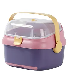 Adore Advanced Tornado 2 in 1 Baby Bottle Drying Rack & Storage Box with Lid & Handle - Purple