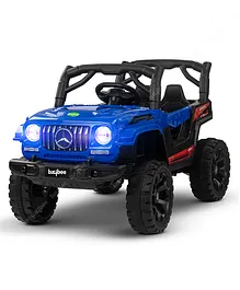 Baybee Electric Rechargeable Battery Operated Jeep for Kids Ride on Toy Kids Battery Car with Remote Controller Music & Light - Blue